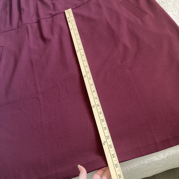 NWT Talbots Audrey Ponte Knit Burgundy Dress Stretch Plus size 24W - Picture 8 of 15